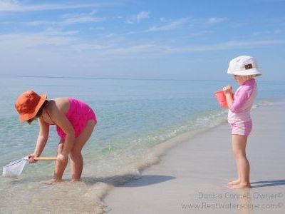 Kids playing on the beach